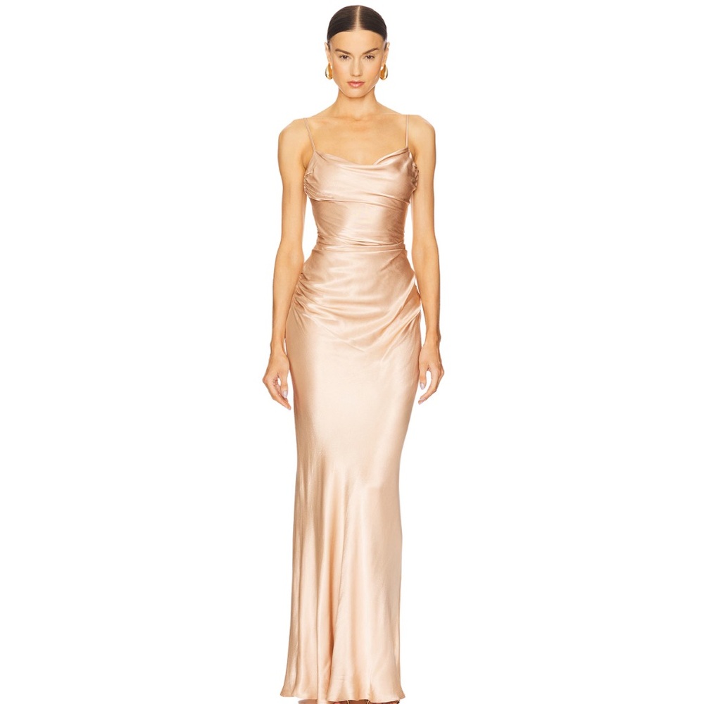 Shona Joy La Lune Maxi Dress - Champagne